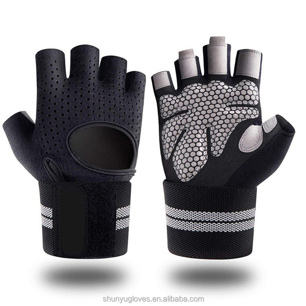 Adult Fitness Gloves with Wrist Support for Weightlifting