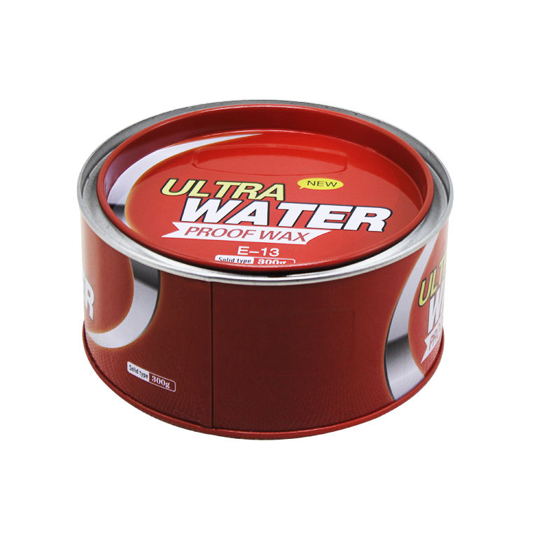 300g Round Car Wax Shoe Polish Tin Can Container