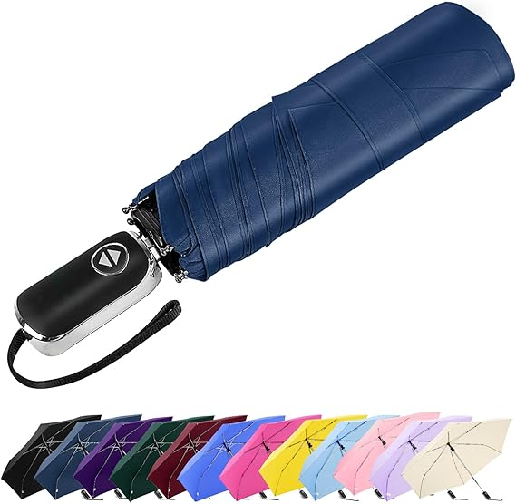 Automatic Open Sun Rain 21 Inches Three Folding Umbrella