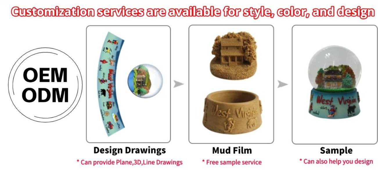 Christmas Custom Santa Unicorn Snow Globes