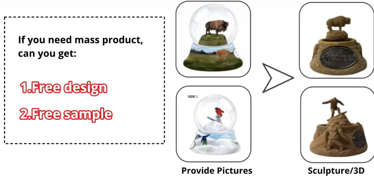 Christmas Custom Santa Unicorn Snow Globes