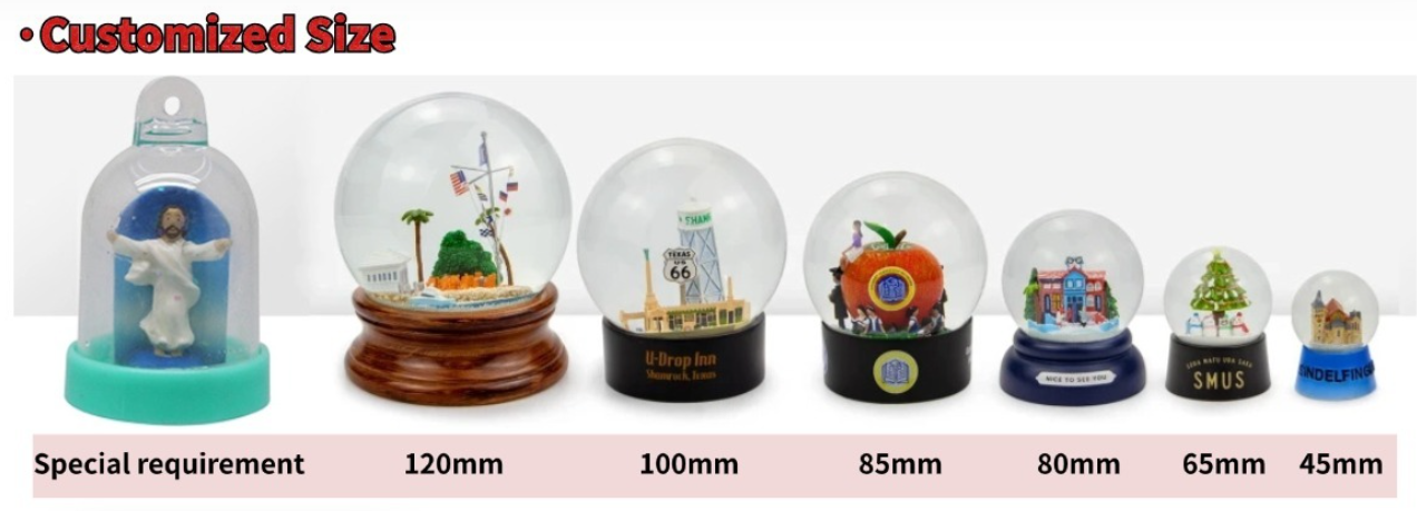 Christmas Custom Santa Unicorn Snow Globes