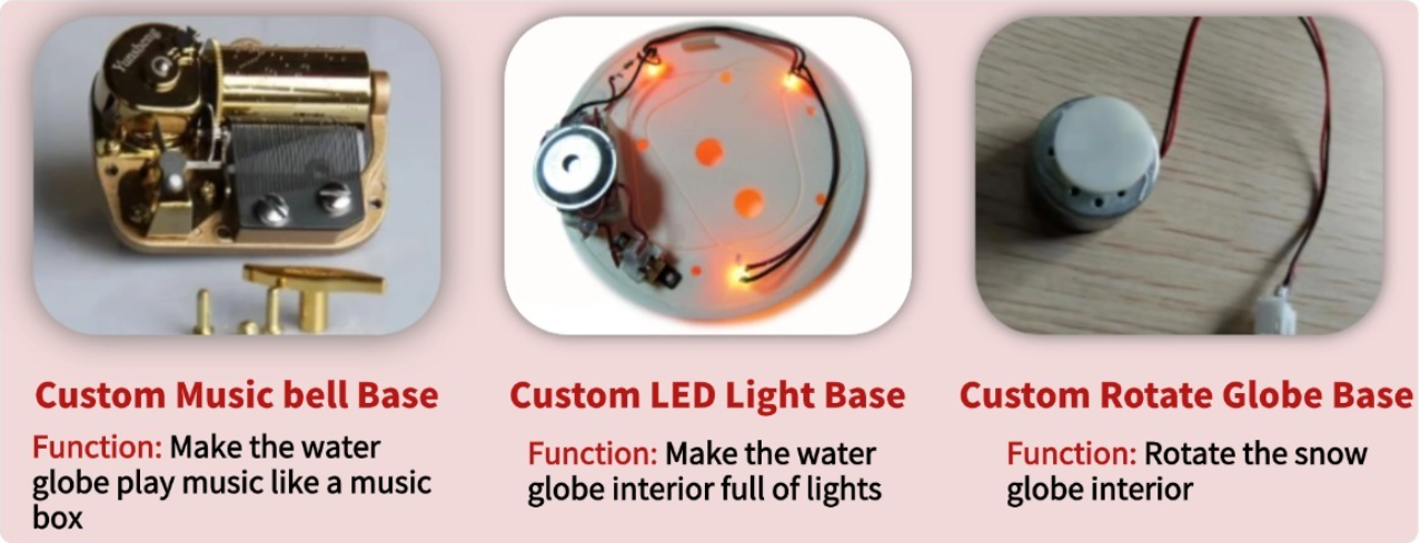 Christmas Custom Santa Unicorn Snow Globes