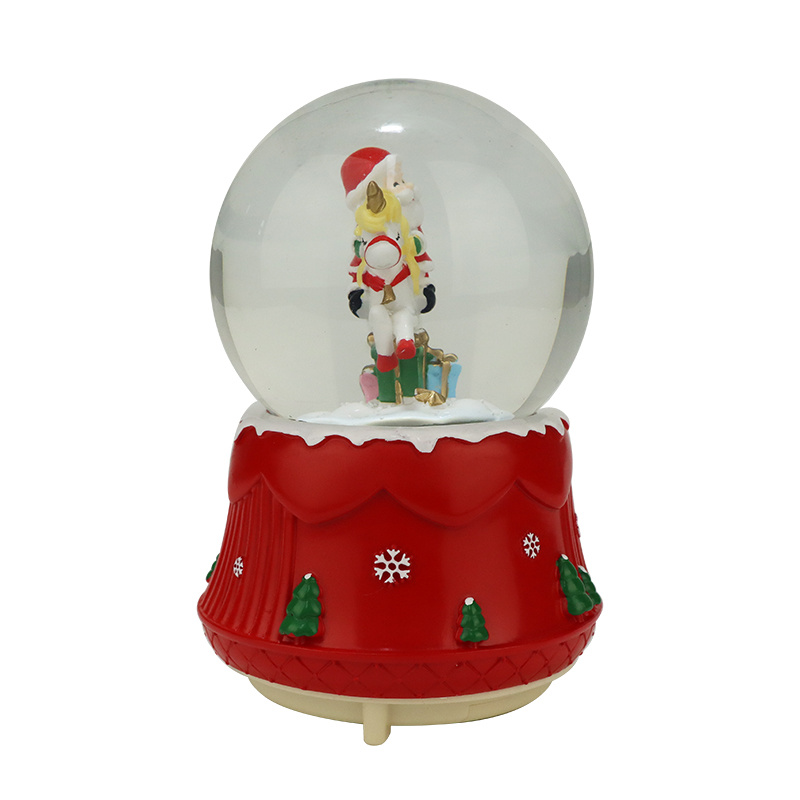 Christmas Custom Santa Unicorn Snow Globes