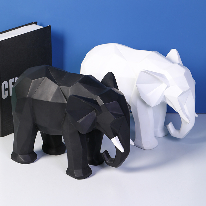 Nordic Geometric Elephant Custom Figurine