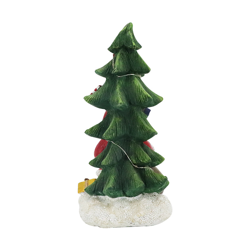 Santa Claus Xmas Tree Led Statue