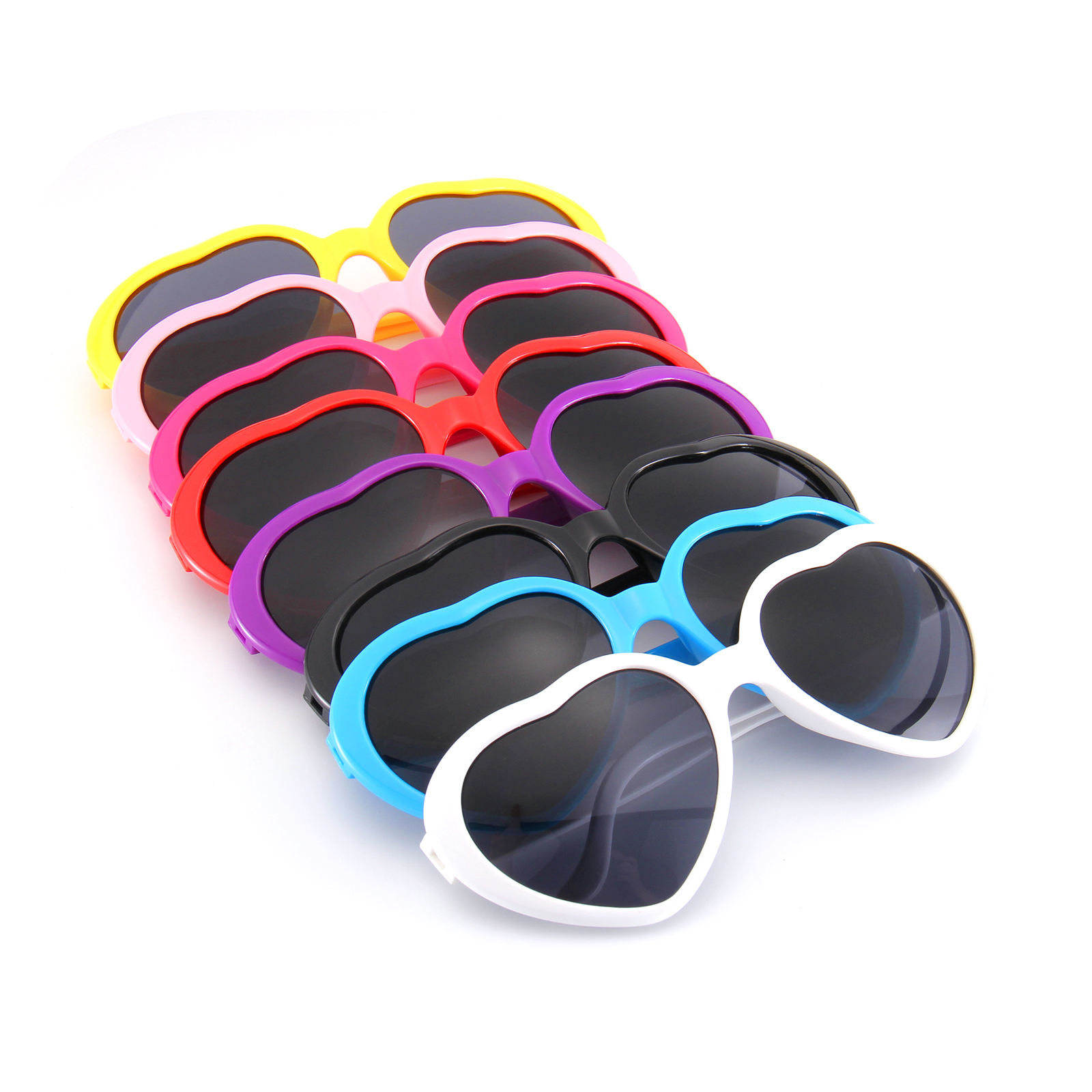 Heart Shaped PC Frame Sunglasses UV400